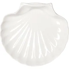 Блюдо «Кунстверк» ракушка фарфор D=240,H=65,L=260,B=235мм белый