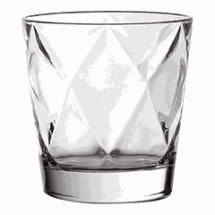 Old fashion “Concerto” glass 290ml D=87,H=90mm clear.