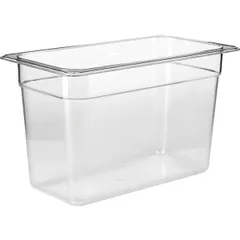 Gastronorm container (1/3)  polycarbonate  6.9 l , H=20, L=32.5, B=17.6 cm  transparent.