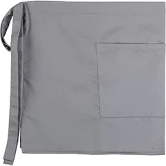 Фартук укороченный с карманом полиэстер ,L=40,B=77см серый