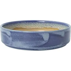 Plate “Aurora Revolution Bluestone” with side  porcelain  1,065 l  D=165, H=45mm  beige, blue