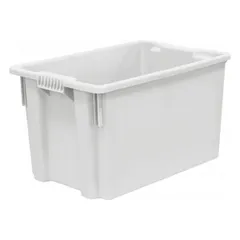 Ящик для продуктов сплошной (от -30 до +60°C) полиэтилен 63л ,H=35,L=60,B=40см белый