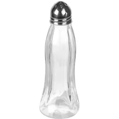 Container for salt/pepper  glass, metal  40 ml  D = 4 cm  clear.