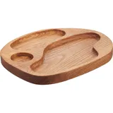 Менажница 3 секции дуб ,L=27,B=22см