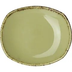 Тарелка «Террамеса Вит» мелкая овальная фарфор ,H=2,L=15,B=13см бежев.