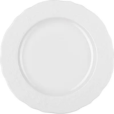 Тарелка «Флер Бьянко» десертная фарфор D=22см белый, Диаметр (мм): 220