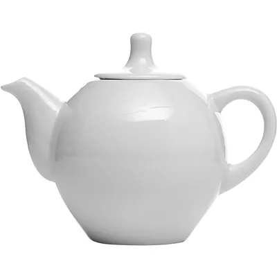 Чайник заварочный «Трактирный» фарфор 350мл ,H=110,L=150,B=95мм белый