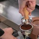 Темпер для кофе сталь нерж.,бук D=58,H=95мм стальной,бежев., изображение 6