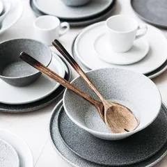 Тарелка «Гранит» фарфор D=26см серый,матовый, изображение 2