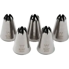 Pastry nozzle “Closed star”[5 pcs] stainless steel D=30/9,H=50mm