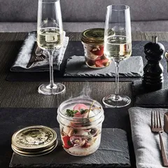 Банка для подачи «Кватро Стаджони» круглая без крышки стекло 320мл D=89,H=108мм прозр., изображение 4