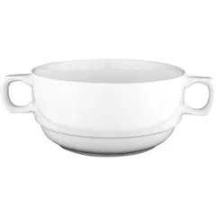 Broth cup “White” Prince  porcelain  380 ml , H=63, L=117, B=155mm  white