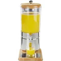 Dispenser for cold drinks  steel, plastic  6 l , H=53, L=35, B=23cm  metallic, transparent.