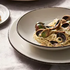 Салатник «Чакоул дэппл» фарфор D=29см белый,черный, изображение 2