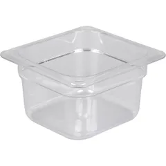 Gastronorm container (1/6)  polycarbonate , H=10, L=17.6, B=16.2 cm  transparent.