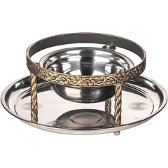 Набор для подачи саджа без крышки 2 предмета сталь нерж.,тефлон D=34,H=23см золотой, изображение 2