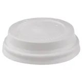 Крышка для стакана одноразовая с питейником[100шт] пластик D=62,H=20мм белый,матовый