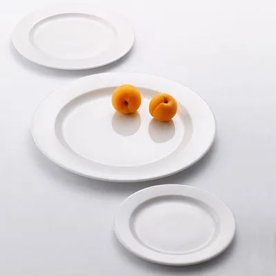 Блюдо «Монако» круглое фарфор D=30см белый, изображение 2
