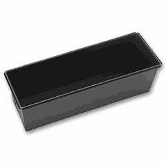 Bread pan steel,anti-stick coating ,H=8,L=25,B=8cm black