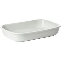 Baking dish “Pl-Kuk”  porcelain ,H=7,L=37,B=25cm white