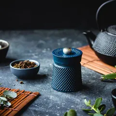 Мельница для перца «Бали» чугун ,H=8см синий, изображение 2
