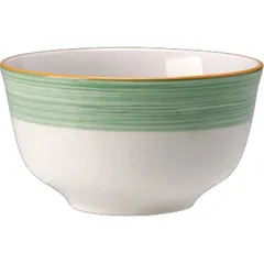 Sugar bowl “Rio Green”  porcelain  230ml  D=100, H=55mm  white, green.