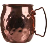 Cocktail mug “Moscow Mule” hammered  stainless steel, copper  420 ml  D=78, H=87mm  copper