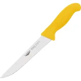 Нож кухонный универсальный сталь нерж.,полипроп. ,L=295/160,B=30мм желт.,металлич.