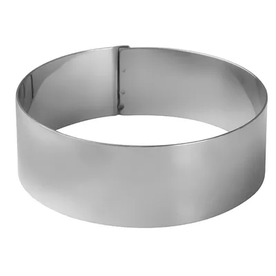 Кольцо кондитерское «Проотель» сталь нерж. D=100,H=35мм металлич.