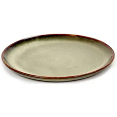 Plate ceramics D=13cm gray