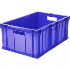 Solid food box  polyethylene  46 l , H=25, L=60, B=40cm  blue