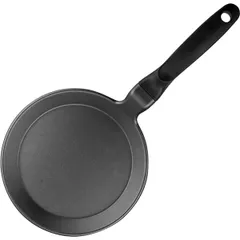 Сковорода для блинов алюм.литой,тефлон D=20,H=2,L=42см черный, изображение 2