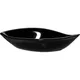 Салатник «Кунстверк» лист фарфор 58мл ,H=20,L=135,B=75мм черный