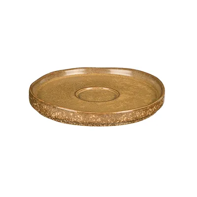 Блюдце «Эггшелл Нейчер» фарфор D=120,H=17мм коричнев., изображение 4