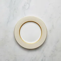 Тарелка «Даймонд» кост.фарф. D=30,H=2см белый,золотой, изображение 3