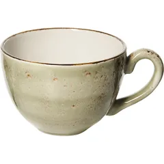 Чашка чайная «Крафт Грин» фарфор 455мл D=120/45,H=85мм зелен.,коричный