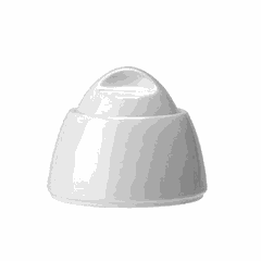 Сахарница «Лив» с крышкой фарфор 200мл D=75,H=85мм белый