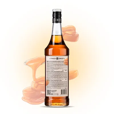 Сироп «Карамель» Pinch&Drop стекло 1л D=85,H=330мм, Состояние товара: Новый, Вкус: Карамель, Материал: Стекло, Объем по данным поставщика (мл): 1000, изображение 3