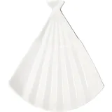 Блюдо «Кунстверк» веер фарфор ,H=40,L=265,B=230мм белый