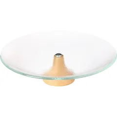 Ваза для фруктов «Кейк» стекло D=28см прозр.