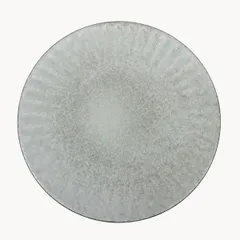 Тарелка «Ритм» плоская керамика D=215,H=15мм серый, изображение 2