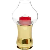 Светильник масляный «Мидия» сталь,стекло D=10,H=17,8см золотой,перламутр.