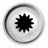 Насадка кондитерская «12-конечная звезда» сталь нерж. D=22/12,H=30мм металлич.