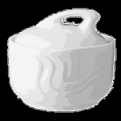 Сахарница «Мелодия» без крышки фарфор 200мл D=87,H=54мм белый