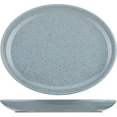 Dish "Lifestyle" oval  porcelain , L=32, B=25cm  mint-turquoise.