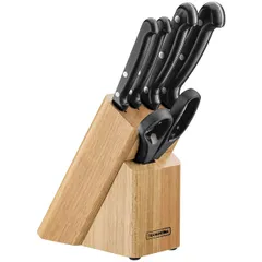 Set of knives on a stand 6pr-tov  stainless steel, wood