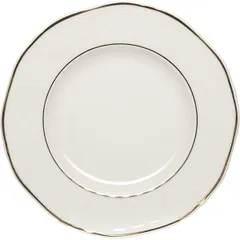 Тарелка «Афродита» мелкая фарфор D=21,H=2см белый,золотой