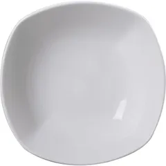 Square salad bowl  porcelain  300 ml , H=45, L=130, B=130mm  white