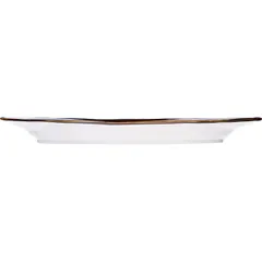 Тарелка «Пастораль» мелкая фарфор ,H=25,L=270,B=230мм оранжев., изображение 2