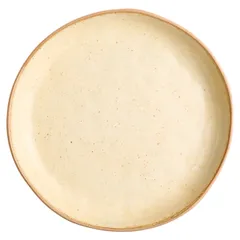 Тарелка «Грасп» с бортом керамика D=23,H=3см бежев., Цвет: Бежевый, Диаметр (мм): 230